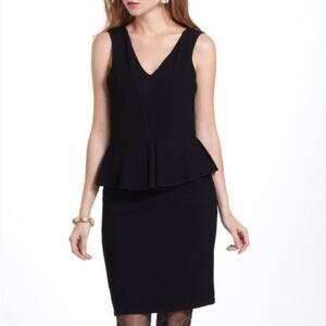 ANTHROPOLOGIE Ganni Miss Marple Little Black Dress Small